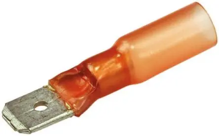 Produktfoto 1 von TE Connectivity DuraSeal Flachsteckhülse, Rot, Isoliert, 6.35 x 0.8 mm, Stecker, 22 AWG min, 18 AWG