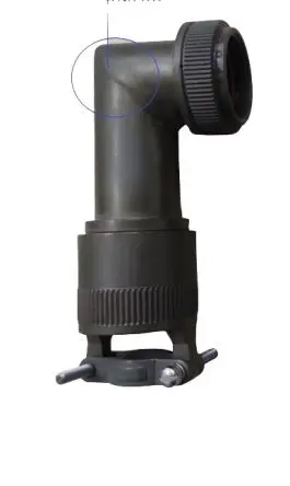 Produktfoto 1 von Amphenol Limited BV1 Buchse Rundsteckverbinder Rückgehäuse, gewinkelt, Gr. 11 mm, für Rundstecker, Geh.Mat.