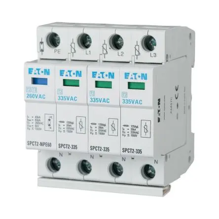 Produktfoto 1 von Eaton, Überspannungsschutz, 3-phasig, 1.6 kV 40 kA DIN-Hutschiene xPole - SPCT2