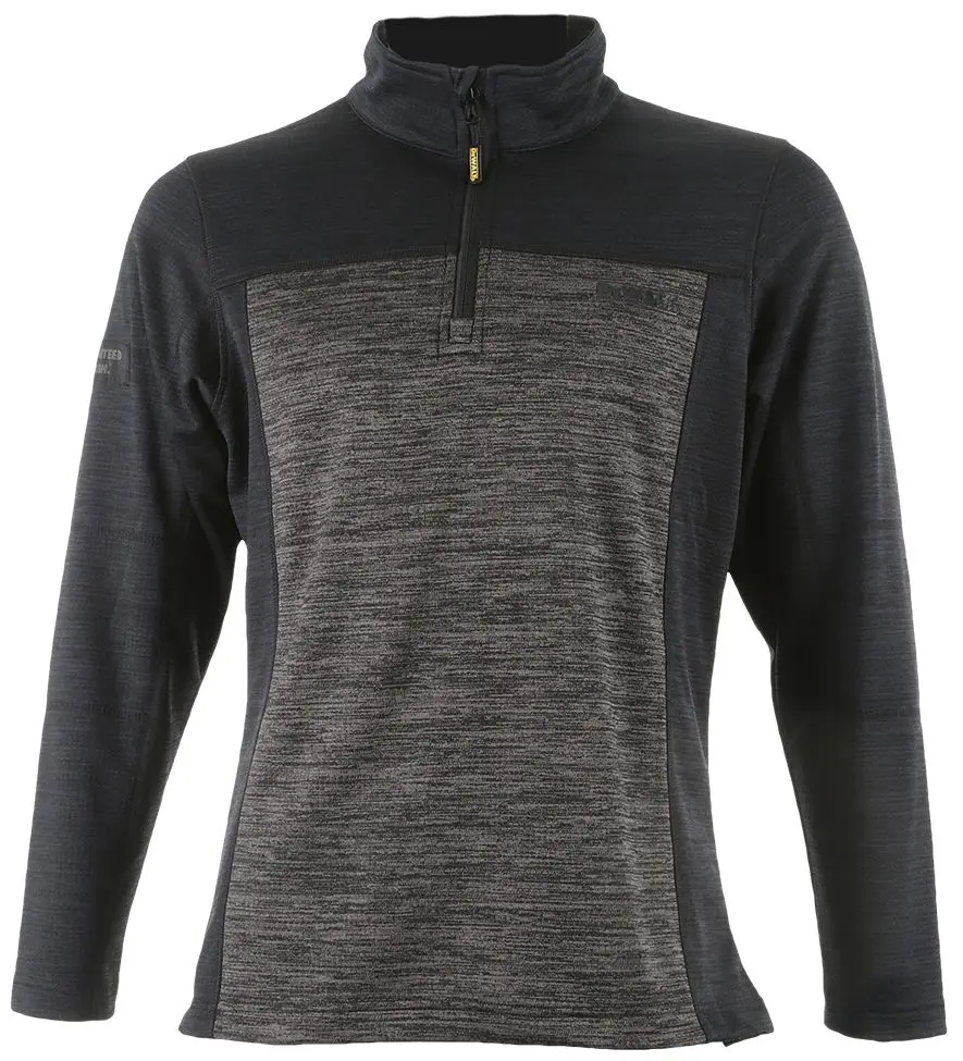 Produktfoto 1 von DeWALT Charlotte Damen Fleece-Jacke, Polyester Grau, Schwarz Reißverschluss, Größe 10