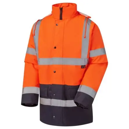 Produktfoto 1 von Supertouch 3549 Unisex Gut sichtbar Bomberjacke 300D Oxford-Polyurethan-Gewebe Orange, Größe M