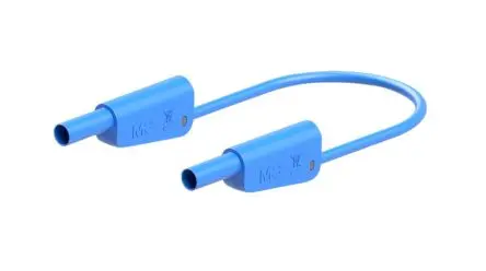 Produktfoto 1 von Staubli Messleitung 32A Stecker / Stecker, Blau Polyvinylchlorid-isoliert 150 cm, 1000V, 600 V
