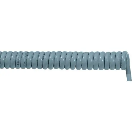 Produktfoto 1 von Lapp OLFLEX SPIRAL 400 P Steuerkabel, 12-adrig x 0.75 mm² 18 AWG Ungeschirmt Silbergrau, 500 mm, Polyurethan