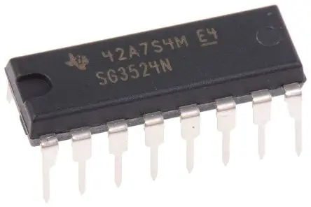 Produktfoto 1 von Texas Instruments PWM-Controller 450 kHz 40V 5.4V 8 mA 16-Pin 100 mA PDIP 2-Ausg.