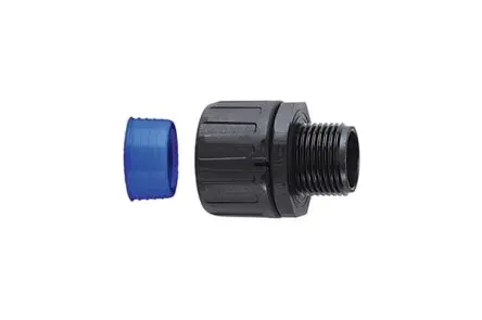 Produktfoto 1 von HellermannTyton GHL Kabelrohr Fitting, M32 Polyamid Schwarz, IP68