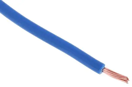 Produktfoto 1 von RS PRO 1015 Schaltdraht, 22 AWG 100 m Blau Ø 2.6 mm 16 Litzen Polyvinylchlorid