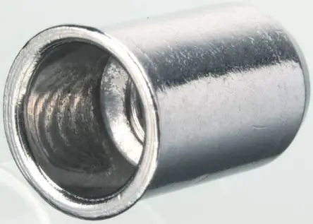 Produktfoto 1 von POP Galvanisiert Gewindeeinsatz Edelstahl, Flansch-Ø 5.3 mm, Bef.Loch-Ø 4.8 mm, 4.7 mm, für Tafelstärken von 1.5 mm, für