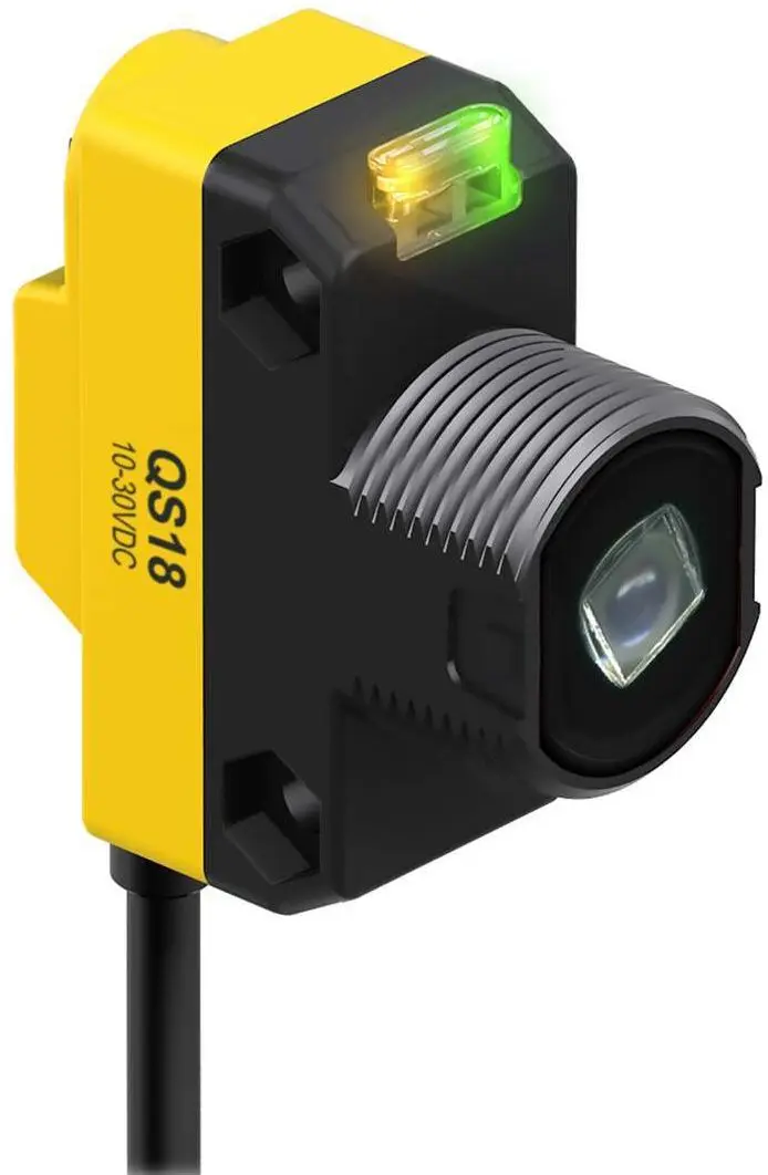 Produktfoto 1 von Banner Rechteckig Optischer Sensor, Diffus, Bereich 30 m, 4-polig M12
