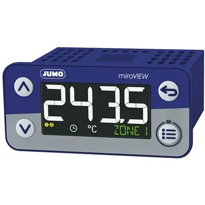 Produktfoto 1 von Jumo miroVIEW LCD Digitales Multifunktionsmessgerät für Temperatur H 28.5 mm B 69 mm 4-Stellen T. 62 mm