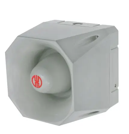 Produktfoto 1 von Werma 142 Elektronischer Signalgeber Wand IP66 30V 42-Ton 120 dB @ 1m, Grau DC