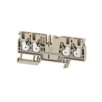Produktfoto 1 von Weidmüller Anschlussklemmenblock DIN-Schiene 1 Beige, 4mm², 800V Einsteck-Anschluss