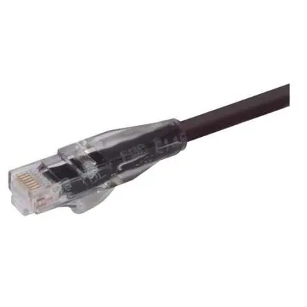 L-Com TRD Kat. 6 Cat.6 Netzwerkkabel, 2 m, Schwarz, A Gerade Stecker, B RJ45 Stecker Ungeschirmt, Polyvinylchlorid