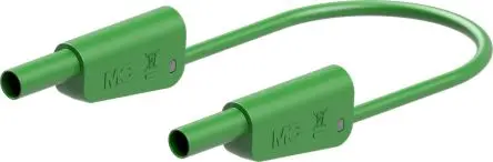 Produktfoto 1 von Staubli Messleitung 32A Stecker / Buchse, Grün Polyvinylchlorid-isoliert 2 m, 1kV