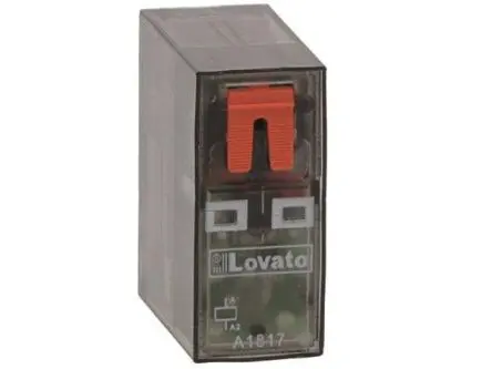 Lovato HR501C Relais ohne Verriegelung 24V dc Spule 1-poliger Umschalter Leiterplattenmontage 16A 0.4 W