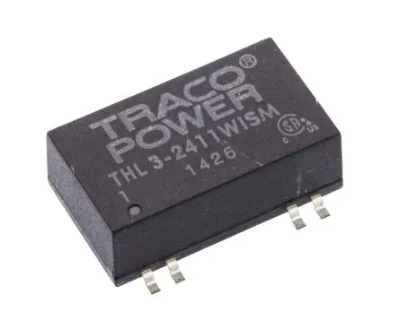 Produktfoto 1 von TRACOPOWER THL 3WISM DC/DC Konverter, 5V dc OUT 600 mA Oberfläche 36V dc 1.5 kV dc 3 W -40 °C 85 °C
