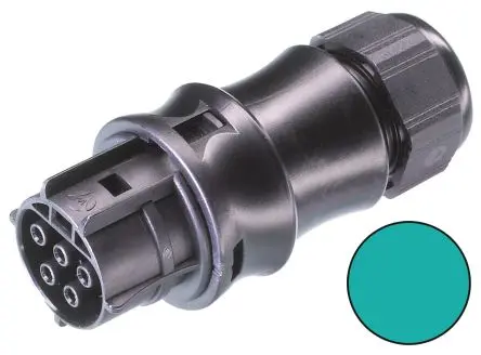 Produktfoto 1 von Wieland RST20i5 Beleuchtungssteckverbinder, Kabel Stecker, Rundsteckverbinder, Schraubbefestigung 20A, Kontakte: 5 IP68,