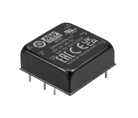 Produktfoto 1 von MEAN WELL SKMW40 DC/DC Konverter, 3.3V dc OUT 10 A Oberfläche 24V dc 2 kV 40 W -40 °C 80 °C