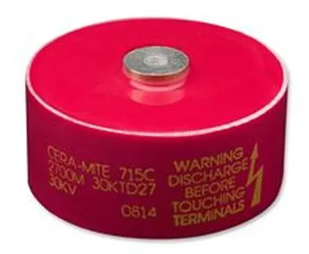 Produktfoto 1 von Vishay 715C SLCC Keramikkondensator, 500 pF, 30kV dc, Y5U, Schraubanschlussklemme, -20 to 80 % 85 °C 0814
