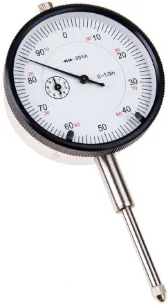 Produktfoto 1 von RS PRO Zoll Messuhr / ±0.008 mm, Auflösung 0.001 in, DKD/DAkkS-kalibriert
