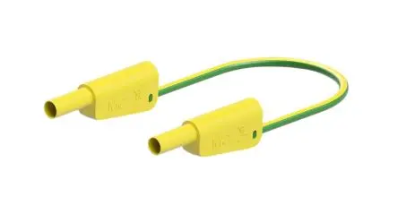 Produktfoto 1 von Staubli Messleitung 32A Stecker / Stecker, Gelb, Grün Polyvinylchlorid-isoliert 100 cm, 1000V, 600 V