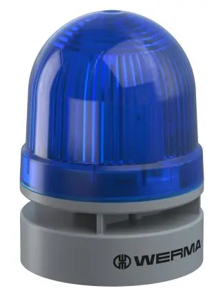Produktfoto 1 von Werma 460 Xenon, Filament/Warnsummer-Licht Beacon-Sounder-Kombination 24V Blau IP66 Wand / 92 dB 114 dB @ 1m