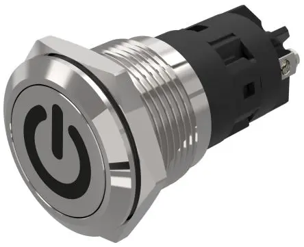 Produktfoto 1 von EAO 82 Druckschalter Tastend Panel Ø 19 mm, 1-poliger Umschalter / 3A 240 V dc 240 V ac, IP65, IP67