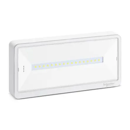 Produktfoto 1 von Schneider Electric LED Notleuchte Oberfläche, Wand 700 mW 15 lm, 229mm x 112 mm x 32 mm, IP42
