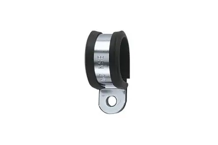 Produktfoto 1 von HellermannTyton Kabelhalter Schraubbefestigung, Kabel-Ø 11 mm Galvanisierter Stahl Schwarz 12.7mm