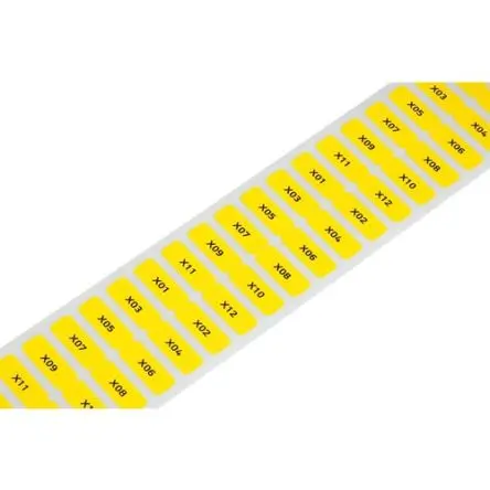 Produktfoto 1 von WAGO 210 Kabeletiketten, Beschriftung: glatt, Weiß, 20 mm x 8mm
