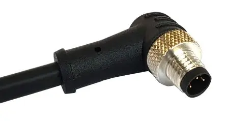 Produktfoto 1 von Bulgin M8, 4-polig Sensor-Betätigungselementkabel, Rechtwinklig Stecker / M8 Nicht abgeschlossen, Länge 1 m