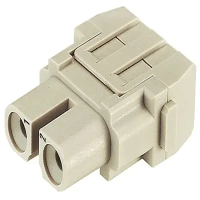 Produktfoto 1 von HARTING Han Modular Modul Buchse, 2-polig 31A, Crimpbefestigung, Modul