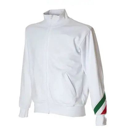Produktfoto 1 von JRC 988295 Unisex Sweatshirts & Fleecejacken, 100 % Baumwolle Weiß Langer Reißverschluss, Größe L