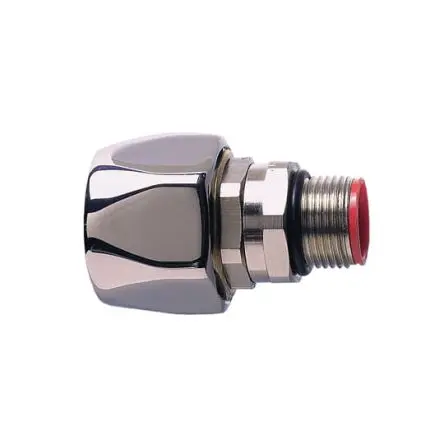 Produktfoto 1 von ABB Adaptaflex Messing vernickelt Kabelrohr Befestigung Anschlusstück M16 9.53 mm Metallisch Metallisch-Finish IP68