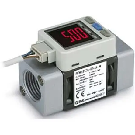 Produktfoto 1 von SMC PFMB7 Luft Durchflussschalter 20l/min → 2000l/min Typ Digitaler Durchflussschalter
