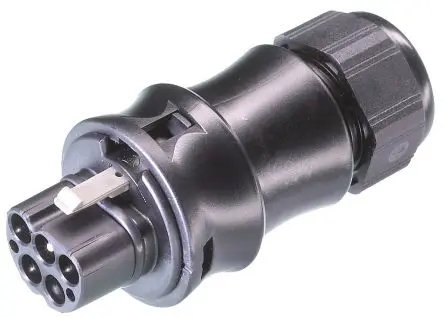 Produktfoto 1 von Wieland RST20i5 Beleuchtungssteckverbinder, Kabel Stecker, Rundsteckverbinder, Schraubbefestigung 20A, Kontakte: 5 IP68,