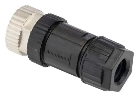 Produktfoto 1 von Amphenol Industrial SL7001 18.6 mm M12 Rundsteckverbinder Buchse 12-polig Buchse 1.5A Kabel IP67