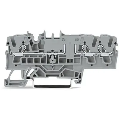 Produktfoto 1 von WAGO TOPJOB S Anschlussklemmenblock DIN-Schiene 1 Grau, 2.5mm², 300V Einsteck-Anschluss IECEx/ATEX/CSA