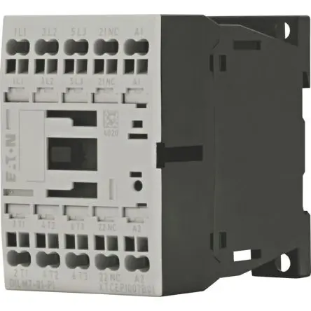 Produktfoto 1 von Eaton DILM Schütz 24V dc-Spule, 3-polig, 690V 3 kW 1 Öffner Motorsteuerung, Widerstandsbelastung 1-Hilfskontakte