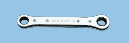 Facom 64 12mm Ratschenringschlüssel doppelseitig Verchromter Vanadium-Stahl, Länge 170 mm