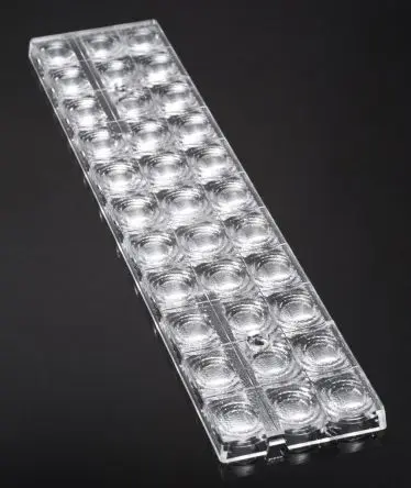 Produktfoto 1 von Ledil FLORENCE LED Linse Rechteckig aus Polymethyl-Methacrylat (PMMA) Rechteckig, Klar 86 to 95° x 8.45 mm, für LG LEDs