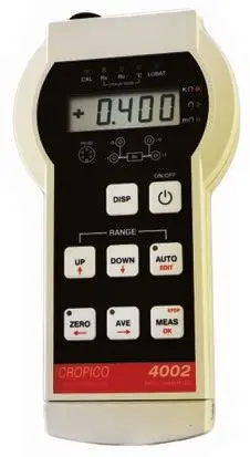 Cropico DO4002 Tragbares Gerät, 4-Draht Ohmmeter 400 Ω 1 μΩ, ISO-kalibriert