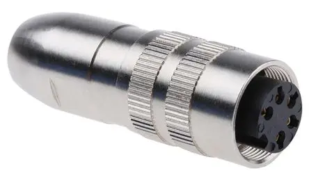 Produktfoto 1 von Lumberg 322 M16 DIN-Buchse Gerade 5-polig, DIN EN 60529, 250V ac 5A IP68 Kabel, Mit Gewinde Buchse