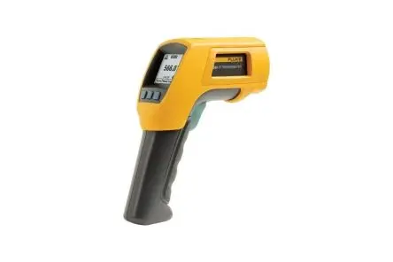 Produktfoto 1 von Fluke 566 Infrarot Thermometer, -40 °C 30:1, bis 650 °C, ± 1 °C, F, Fahrenheit, °C