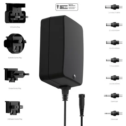 Produktfoto 1 von Friwo 15 W FW8001M 1 AC/DC-Adapter Austauschbar Austauschbar 3 A AC/DC-Adapter, 5V dc