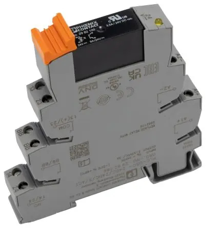 Produktfoto 1 von Phoenix Contact PLC Halbleiter-Schnittstellenrelais für DIN-Schiene 3V dc, 33 V dc DIN-Hutschiene Schraube