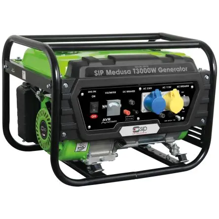 Produktfoto 1 von SIP 2.7 kW 1-Phasen Stromerzeuger / 110V, 230 V, 47 kg, Benzin 15 L