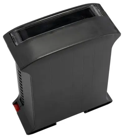 Produktfoto 1 von Italtronic DIN-Schienengehäuse, Geh.Mat. ABS, Polycarbonat 120 mm, DE 101 mm, Grau, Schwarz, Grün, DIN-Hutschiene, Serie