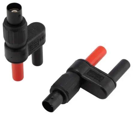 Produktfoto 1 von Fluke PM9081 Doppelter BNC-Adpater für Bananenstecker mit Stecker auf Buchse, für 80i-110s