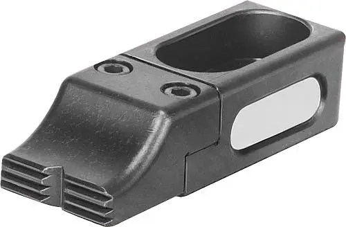 Produktfoto 1 von GEGENHALTER VERSTELLBAR, ABGESETZT, FORM:A GRF GERIFFELT, L=115, B=40, H=14, VERGÜTUNGSSTAHL BRÜNIERT,
