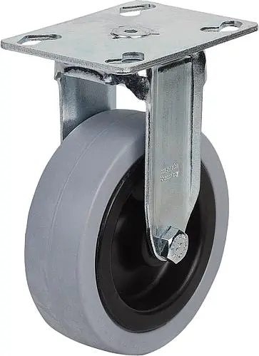 Produktfoto 1 von BOCKROLLE OHNE FESTSTELLSYSTEM GUMMI, KOMP:STAHL, D=80, B=25